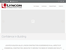 Tablet Screenshot of lyncon.com